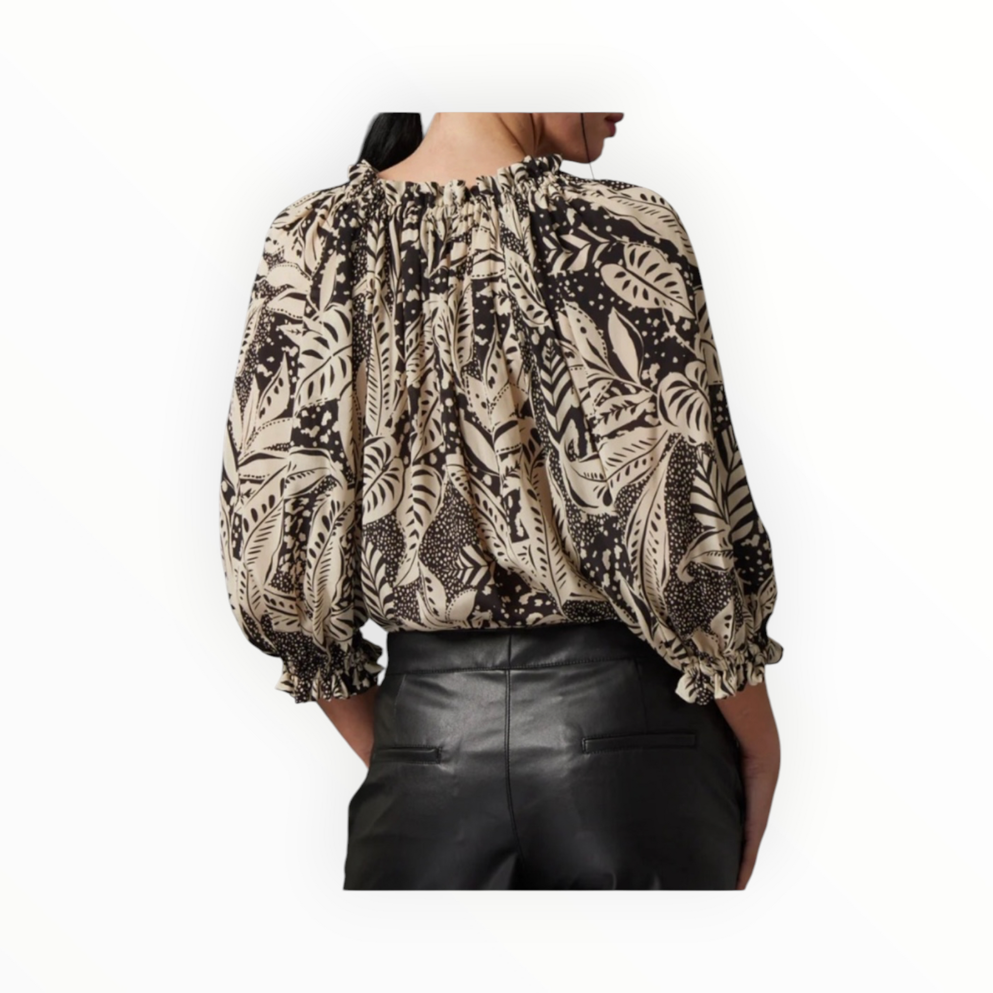 Gilner Farrar Ellie Blouse - Zebra Leaf