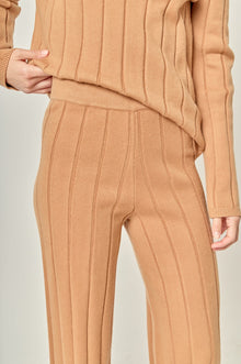English Factory Texture Knit Bottom - Camel