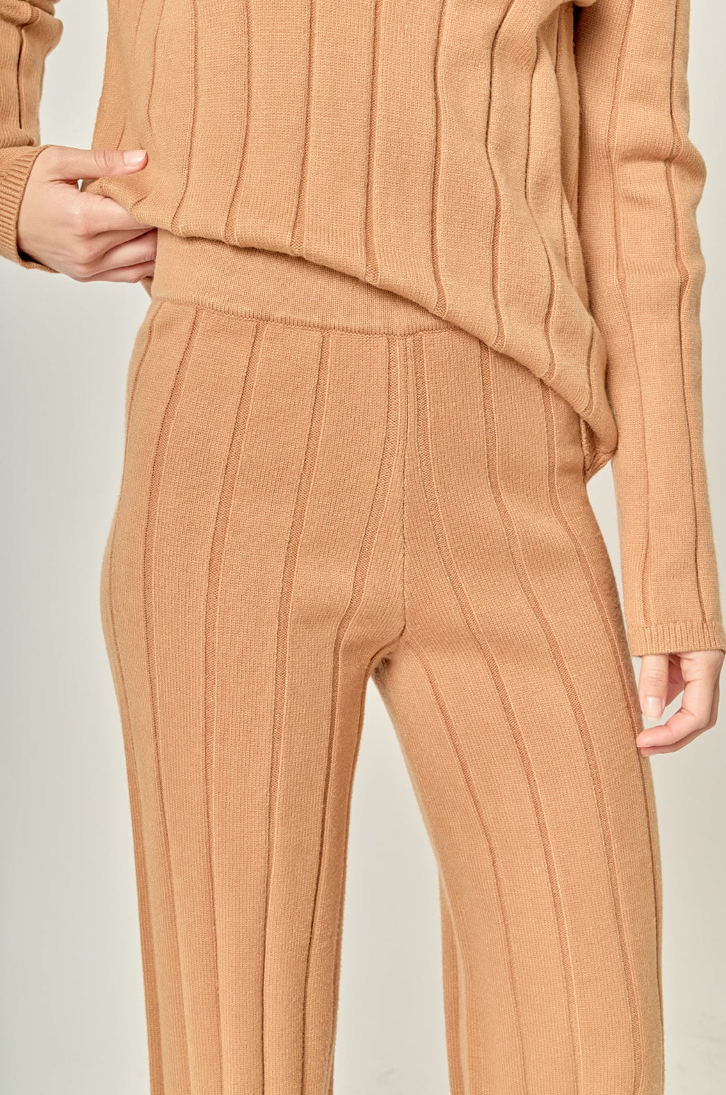 English Factory Texture Knit Bottom - Camel