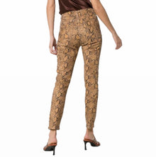 Frame Le High Skinny Crop - Coated Python