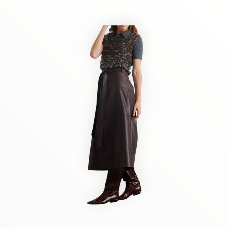 Tanya Taylor Hudley Skirt - Oxblood