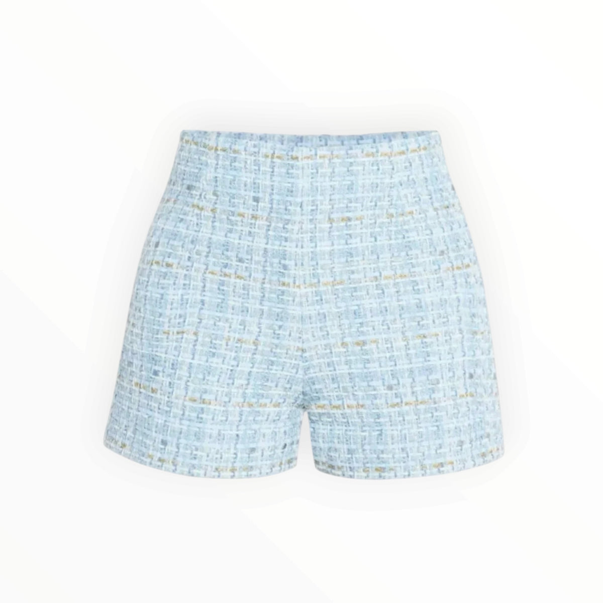 Generation Love Danny Tweed Shorts - Sky Blue Multi