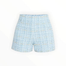 Generation Love Danny Tweed Shorts - Sky Blue Multi