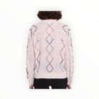 Minnie Rose Cable Corded Fringe Pullover - White Combo