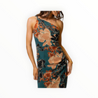 Hutch Siona Dress - Teal/Multi Inverted Sketch Floral