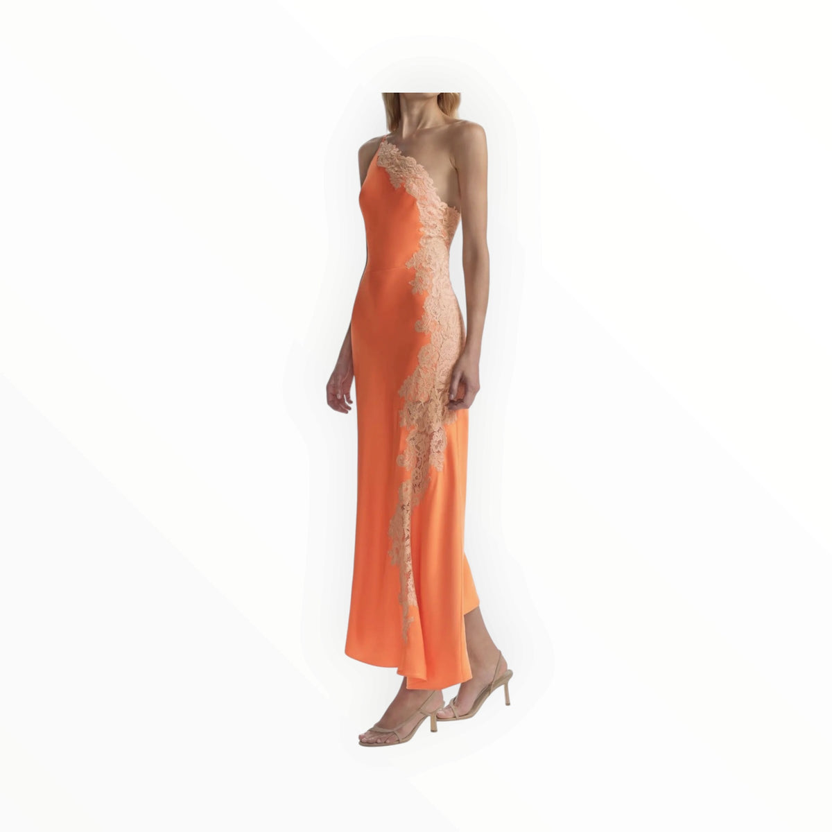 A.L.C. Lou Dress - Vivid Orange/Pale Blush