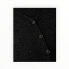 Scaglione Linen Cardigan - Black