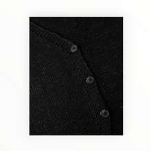 Scaglione Linen Cardigan - Black