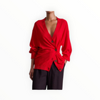 Apiece Apart Drippy Tissue Cardigan - Dragon Fruit