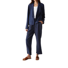 Michael Stars Pearson Ribbed Mixed Blazer - Nocturnal