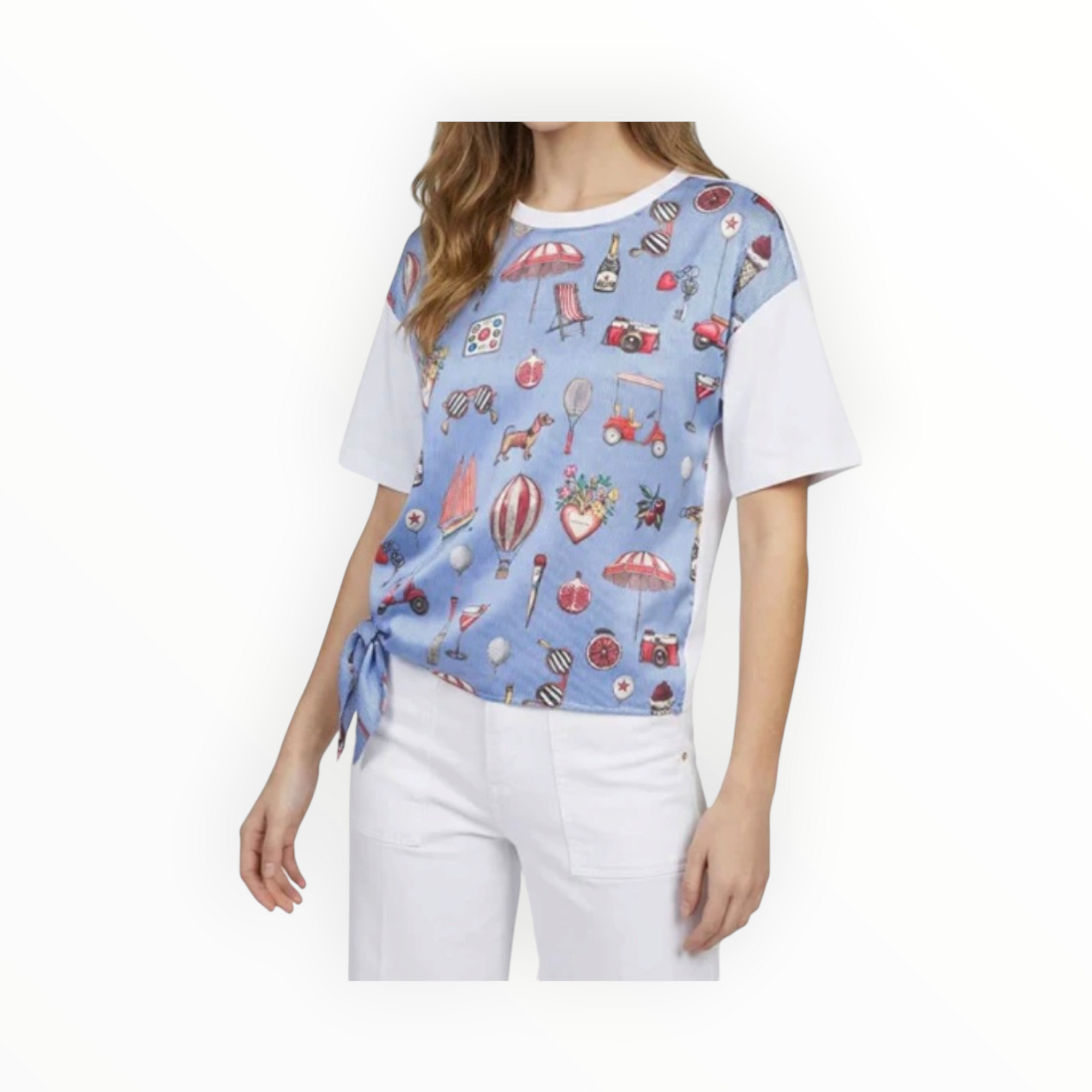 Vilagallo Keira Tee - Vintage Print