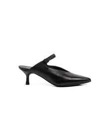 Halmanera Tania Mule With Strap - Nero