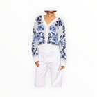 Line the Label Polly Floral Cardigan- Bluebell Bouquet