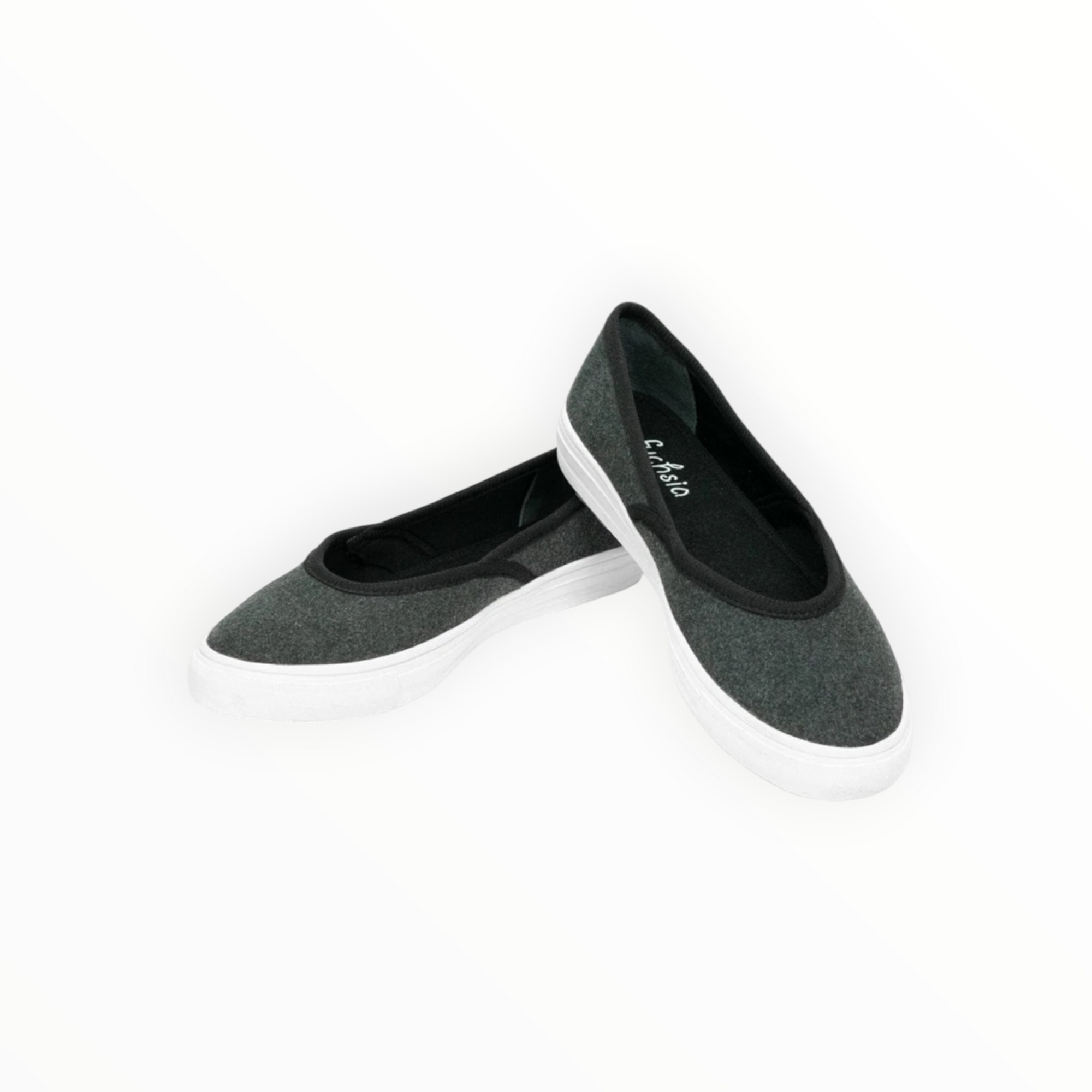 FUCHSIA Crossover Flats - Gray