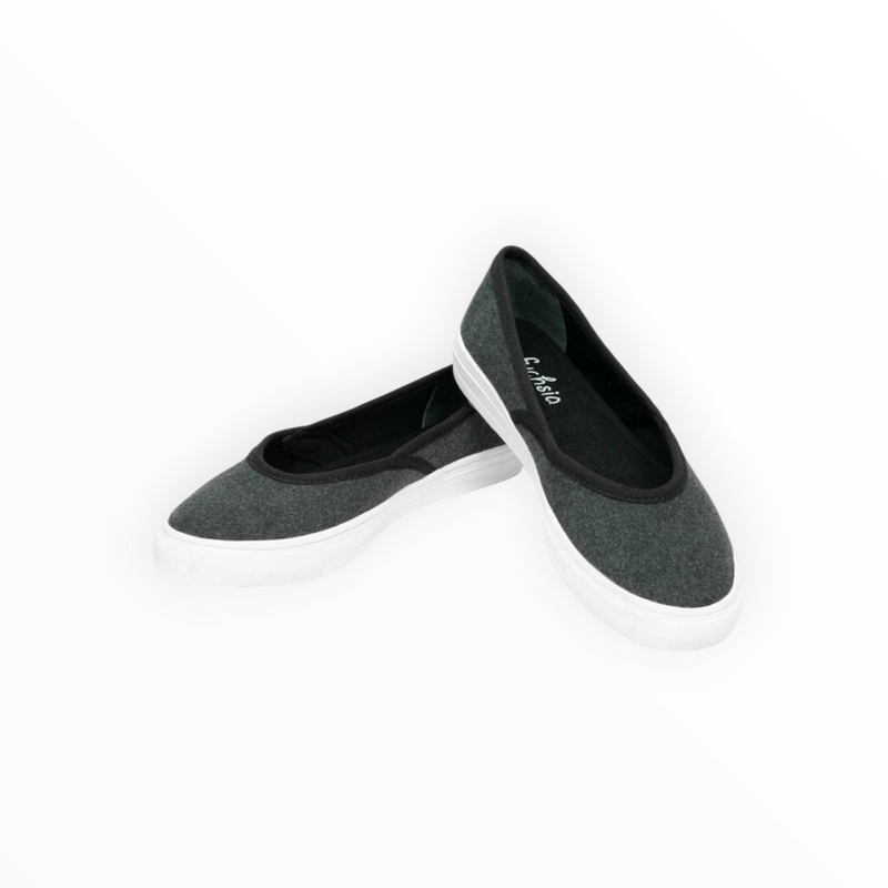 FUCHSIA Crossover Flats - Gray