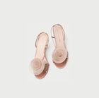 Loeffler Randall Steph Blush Organza Rose Sandal