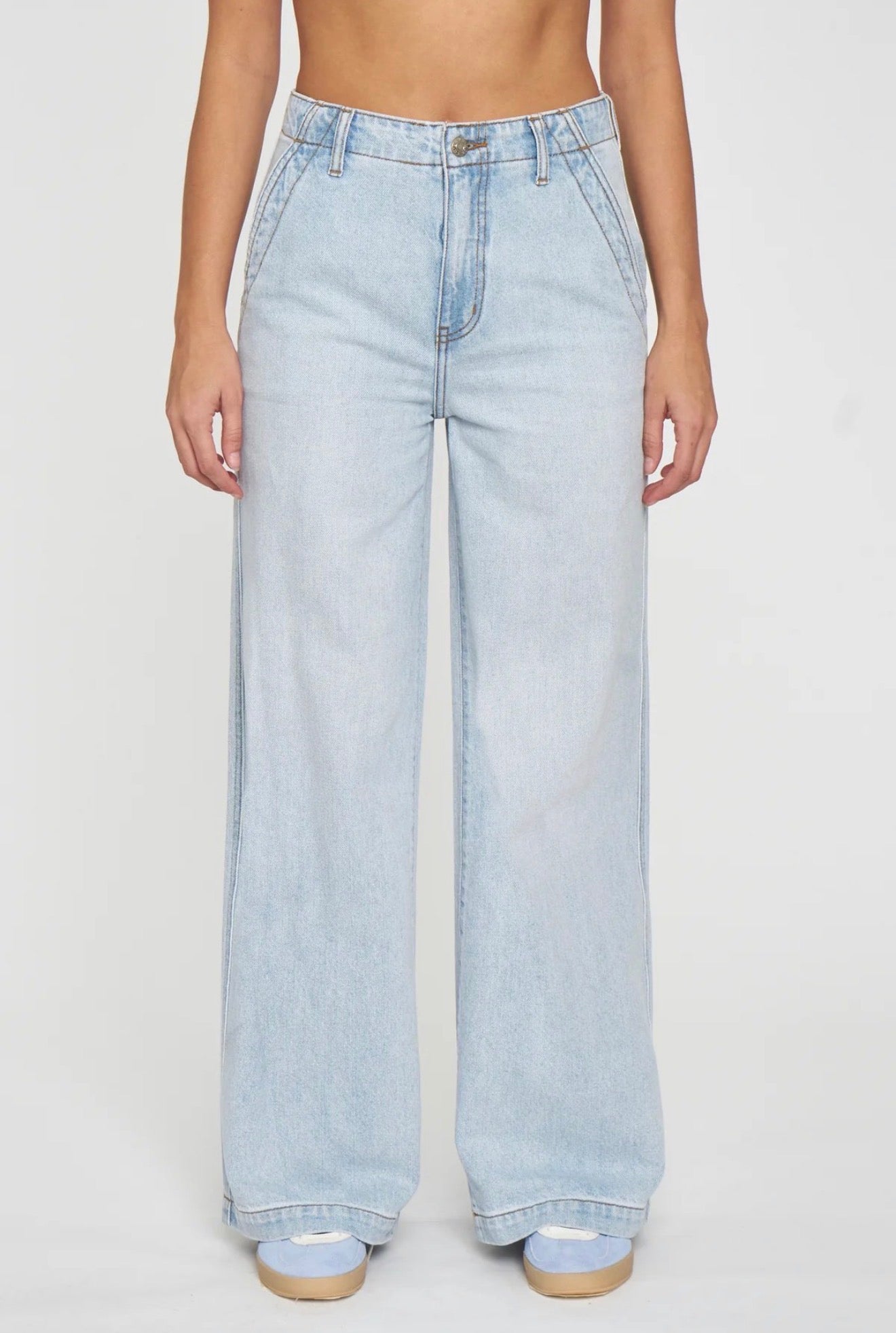Daze The Kickback High Rise Palazzo - Hush