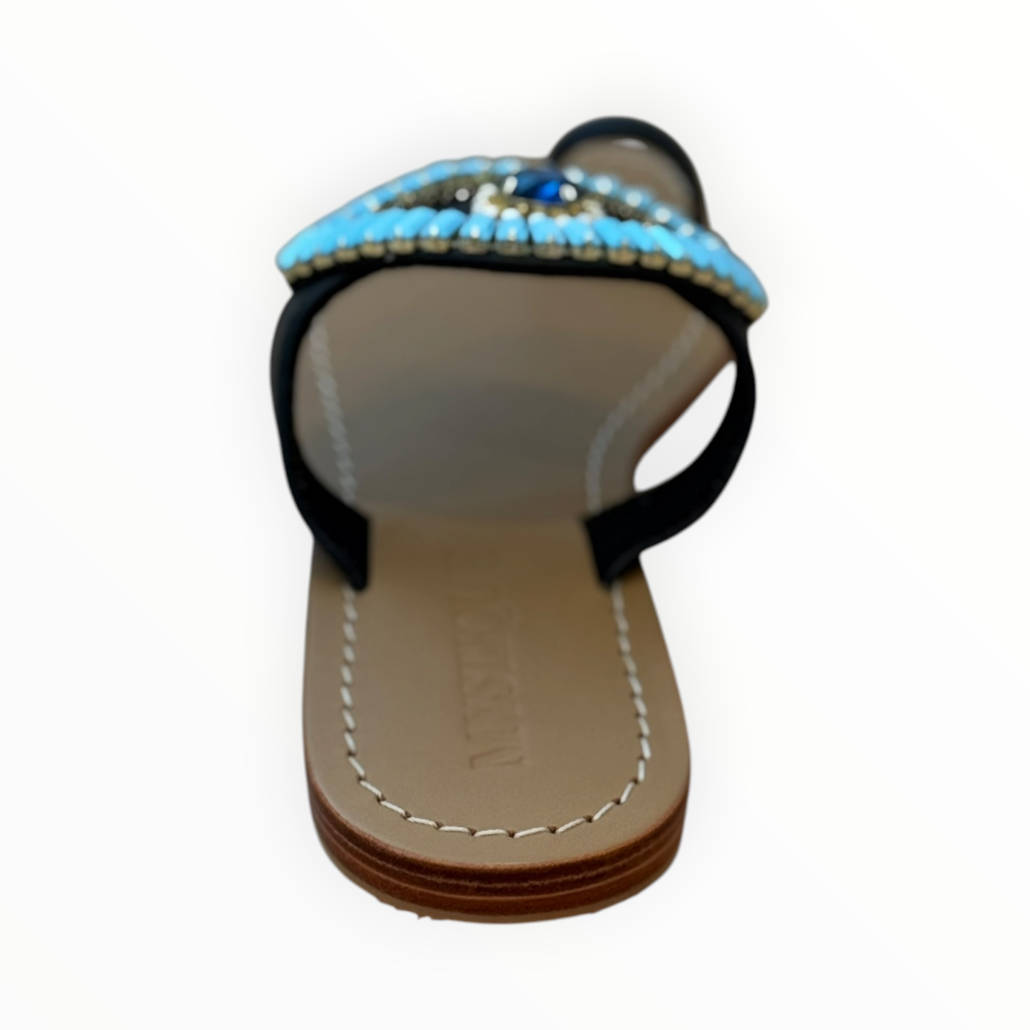 Mystique Sandals - Black/Turquoise