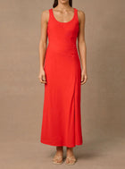 Mon Renn Reverie Midi Dress - Red