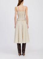 En Saison Rosalia Top - Ivory Olive Multi