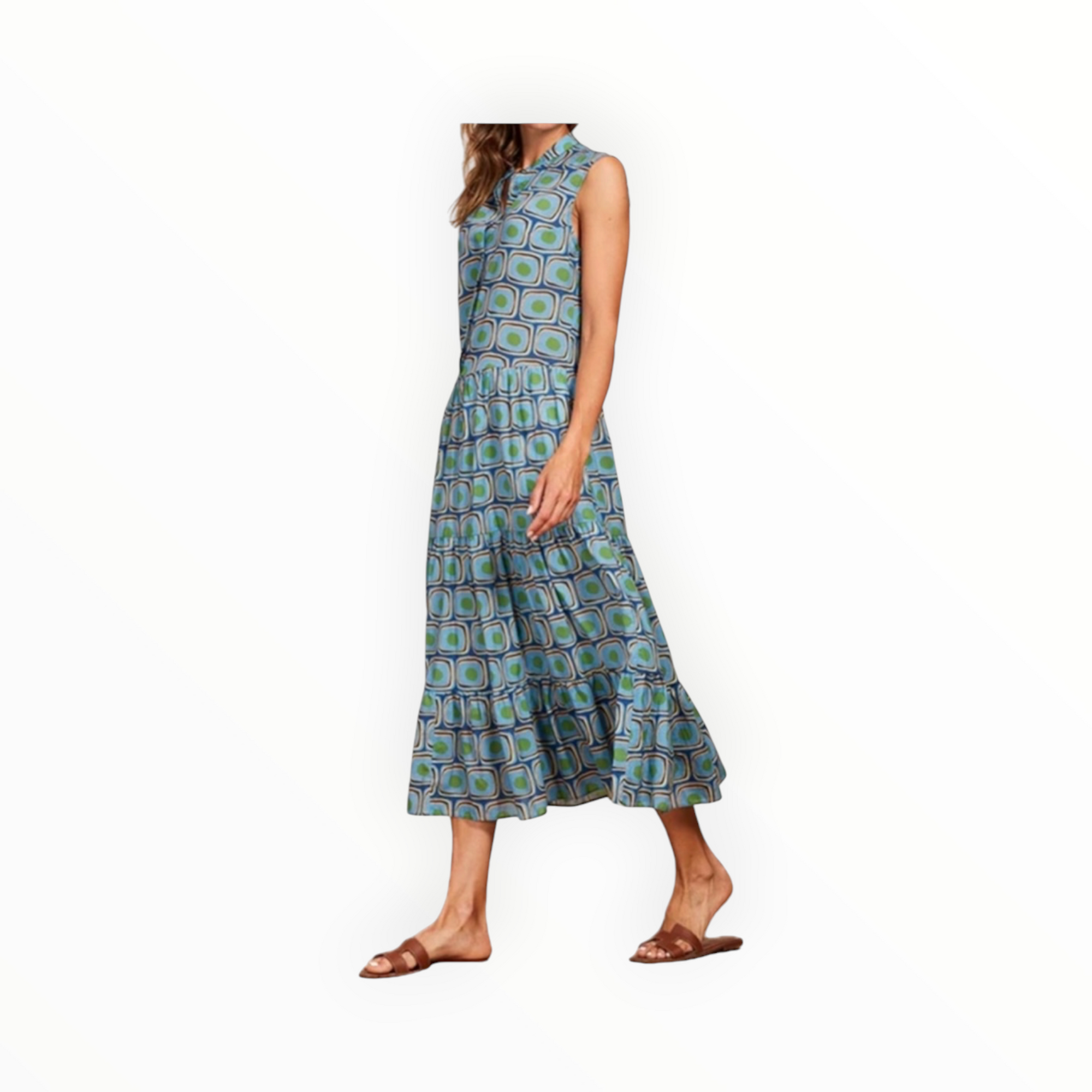 0039 Italy Mila Graphic Print Dress