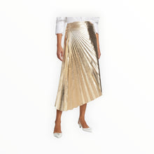 A.L.C. Tori Pleated Asymmetric Skirt - Gold