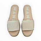 Manebí Double Sole Slides - Cream Net