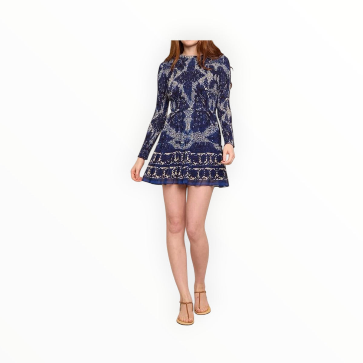 Cara Cara Viola Dress - Scrollwork Ink