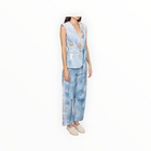 Ranna Gill Rafia Belted Waist Coat