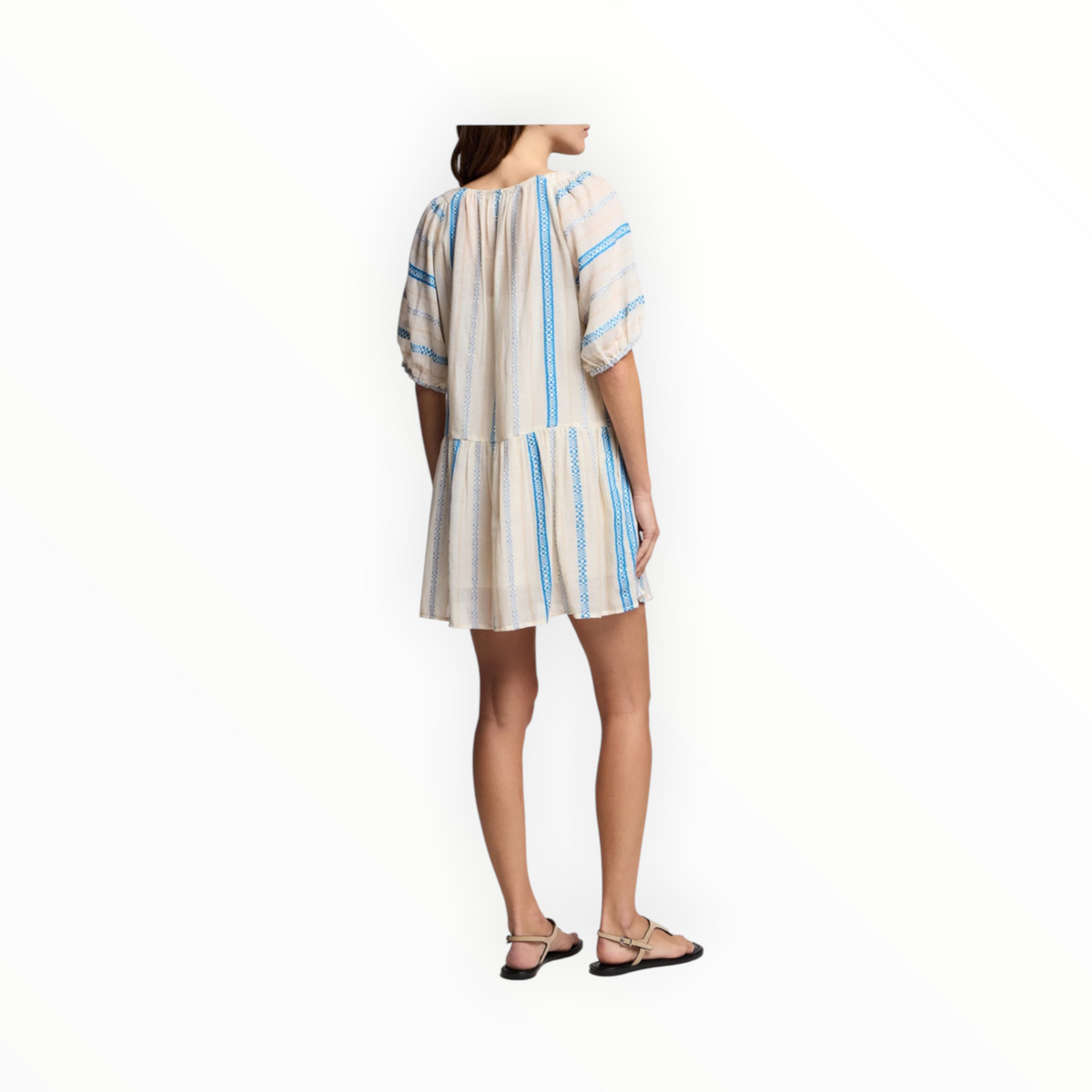 Velvet by Graham & Spencer Selita Dress - Blue/Cream
