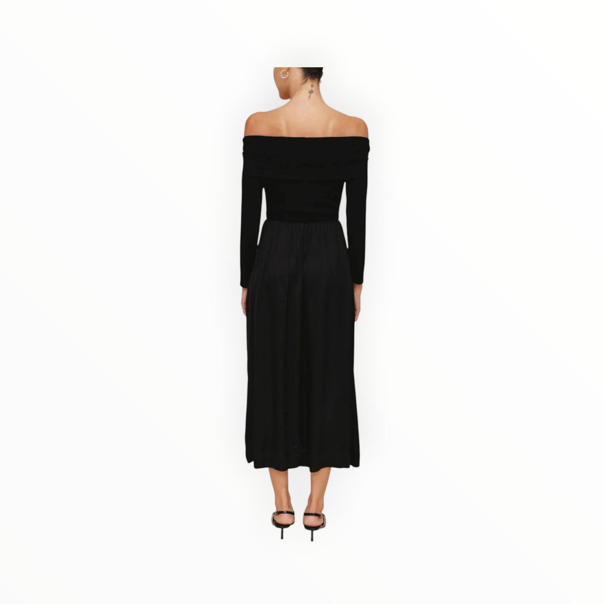 Bella Dahl Off Shoulder Dress - Black