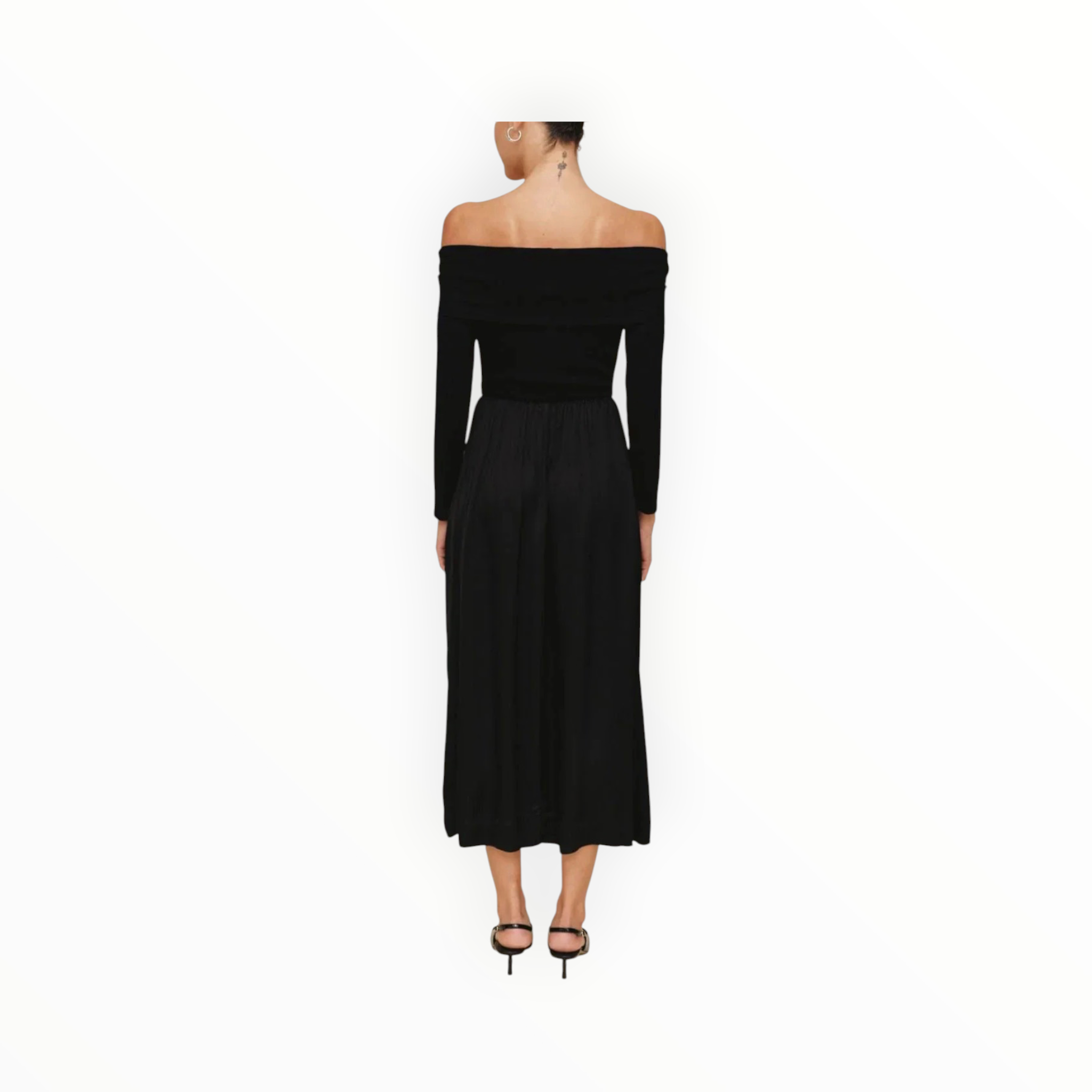 Bella Dahl Off Shoulder Dress - Black