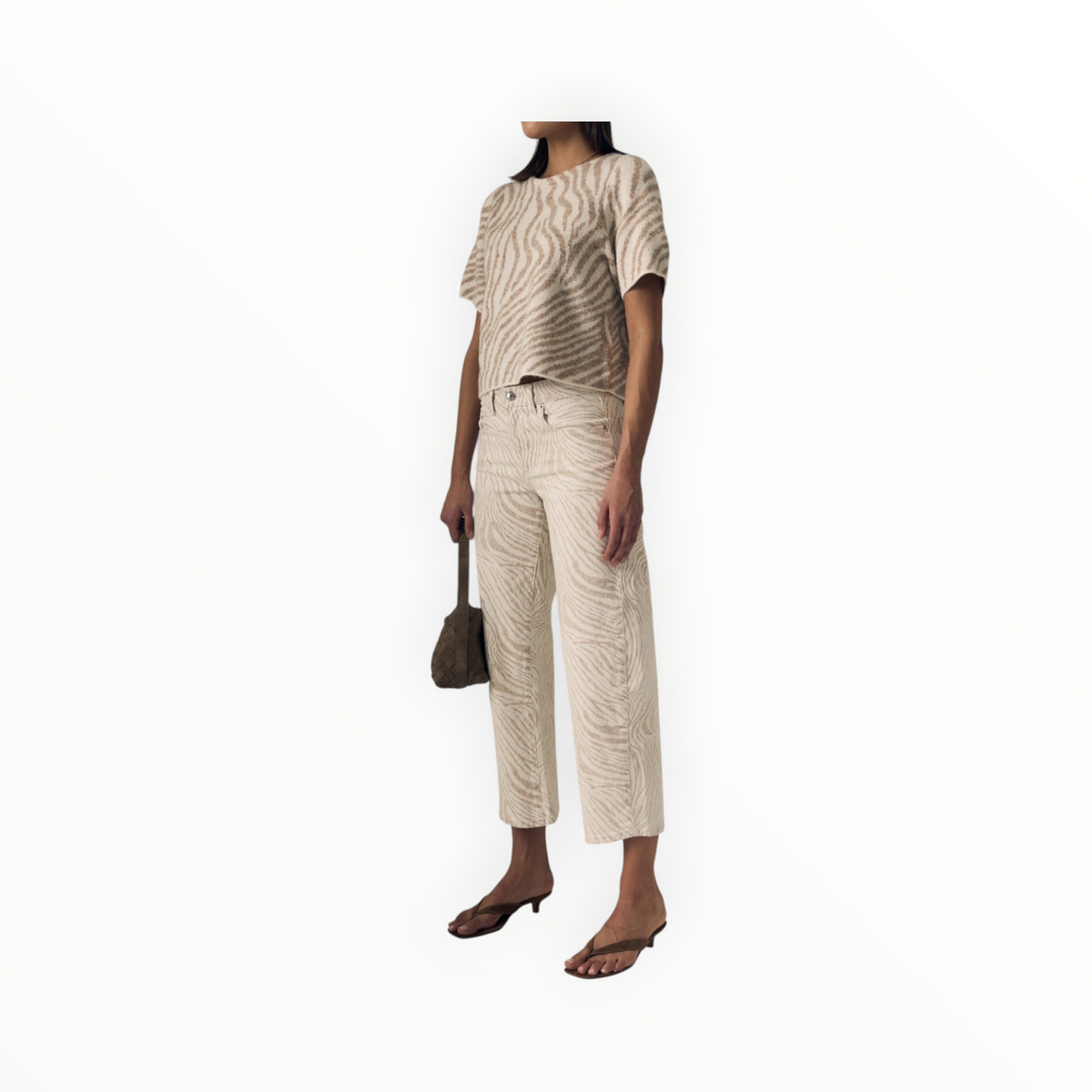 LE JEAN Nomad Ankle Jean - Zebra