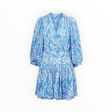 Poupette St. Barth Colleen Dress - Blue Wavy Animalier