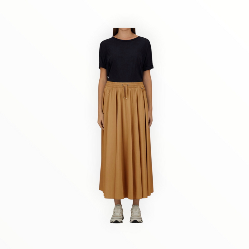 Herno Light Nylon Stretch Skirt - Camel