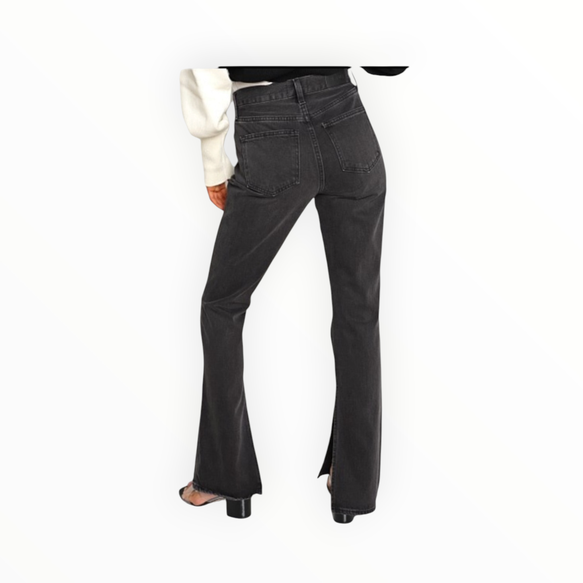 Pistola Alexa High Rise Slim Flare W/Slit - Dark Sky