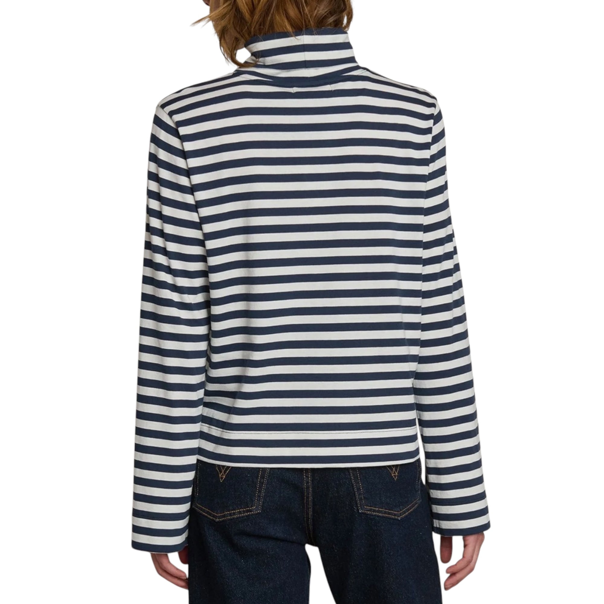 Nation Ltd Neo Turtleneck - Seascape Stripe