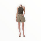 AGOLDE Rhoda Pleated A-Line Short - Cholla