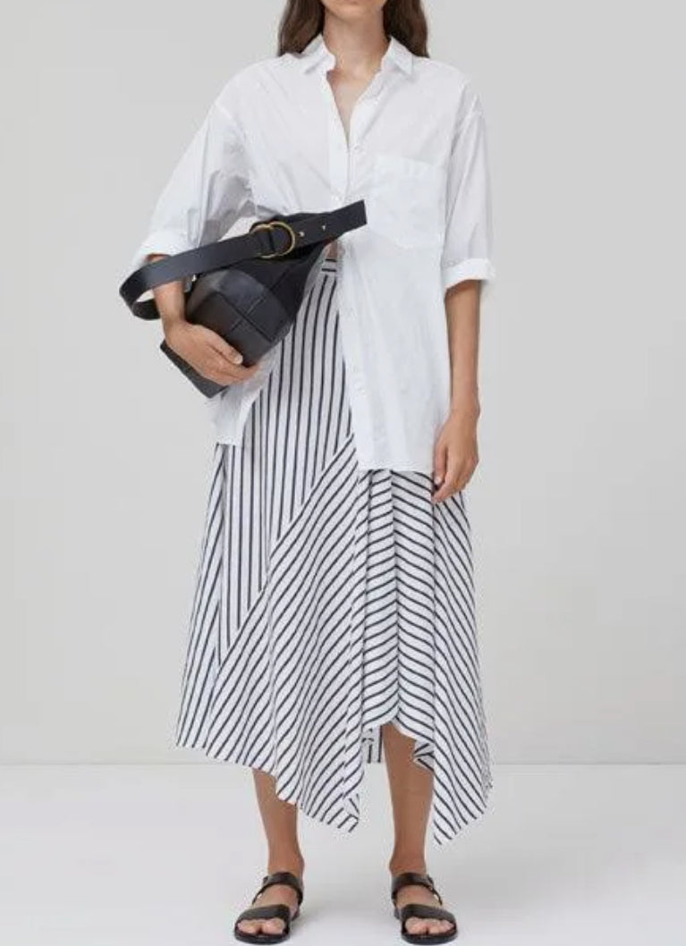 Closed Asymmetrical Midi Skirt