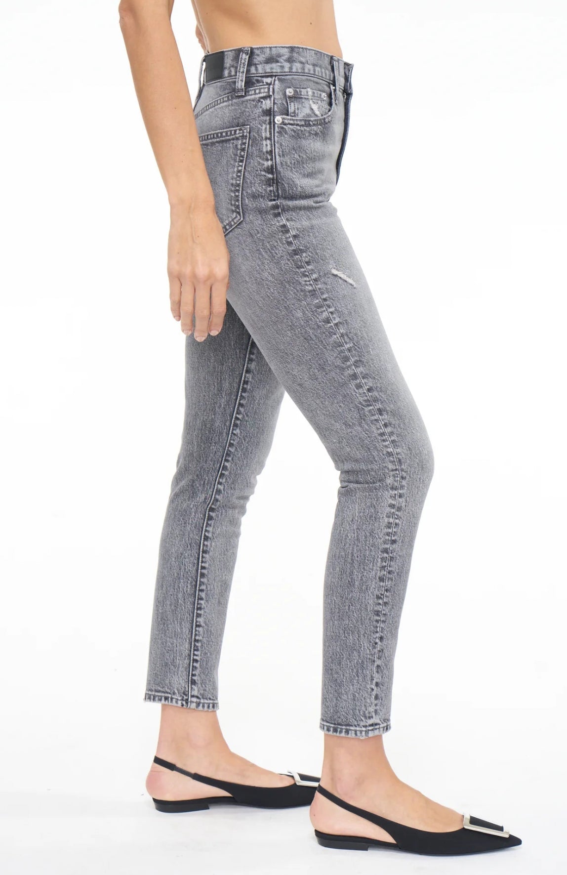 Pistola Kate High Rise Slim Straight Jean - Whittier
