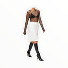 Proenza Schouler Eco Cotton Twill Adele Skirt - Eggshell