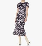 Shoshanna Thompson Floral Dress - Jet/Violet