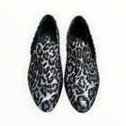 Something Bleu Tuxedo Flat - Silver Black Cheetah Fabric