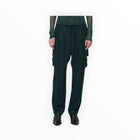 Raquel Allegra Satin Stripe Carly Pant - Pine