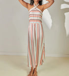lemlem Ajani Halter Dress - Bizu Cream