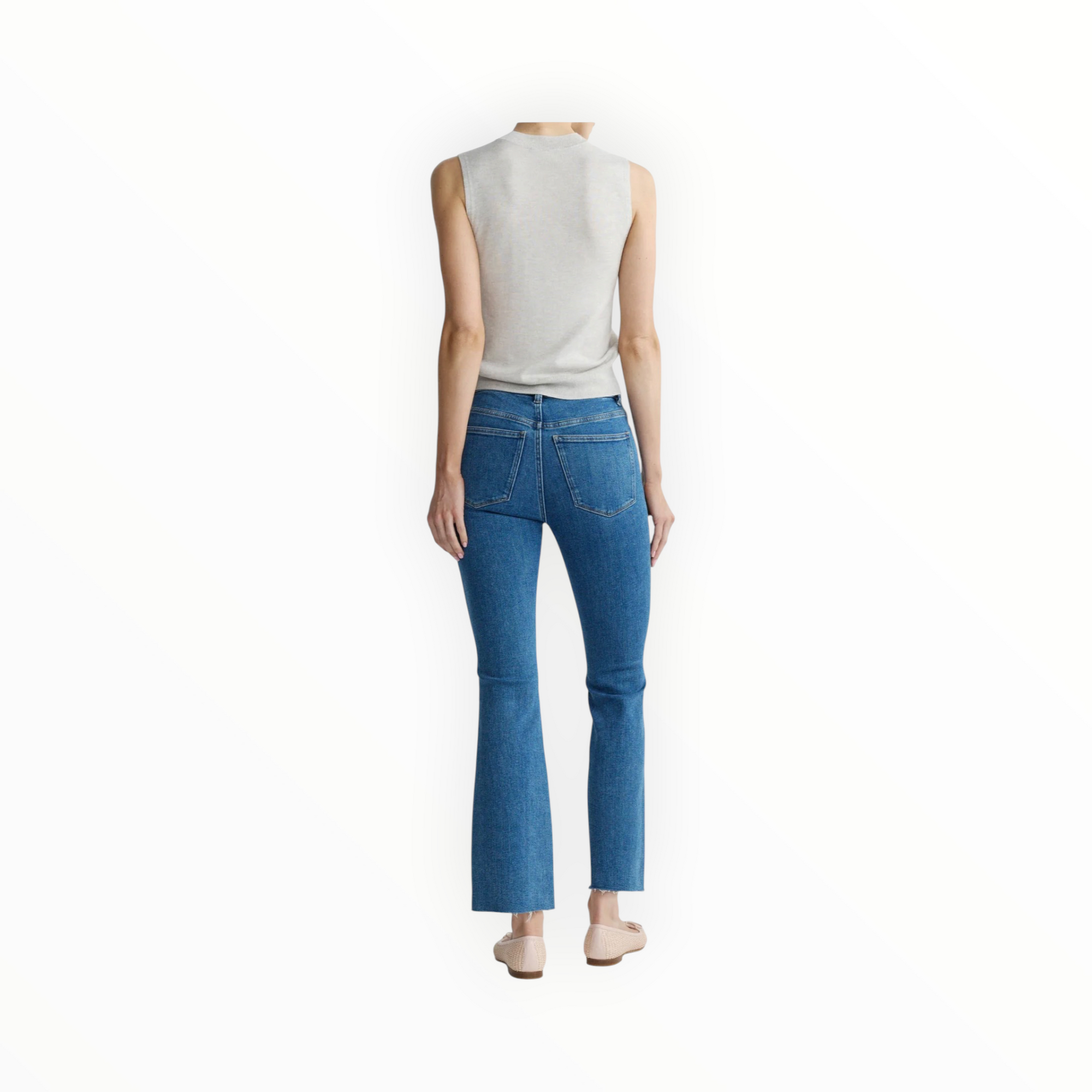 DL1961 Bridget Boot Instasculpt™ High Rise Crop Jeans - Spring Showers