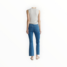 DL1961 Bridget Boot Instasculpt™ High Rise Crop Jeans - Spring Showers