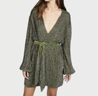 Retrofête Gabrielle Sequined Dress - Army Green