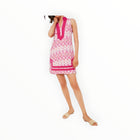 Sail To Sable Pink Ikat Sleeveless Classic Tunic