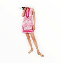 Sail To Sable Pink Ikat Sleeveless Classic Tunic
